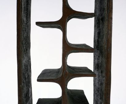ÉCOLE CANADIENNE (XXe)
Composition moderniste
Bronze...