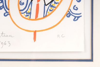 COCTEAU, Jean (1889-1963)
El Cordobés
Lithographie
Signée...