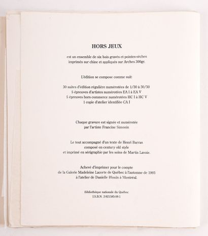 SIMONIN, Francine (1936-2020)
