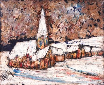 D'ANTY, Henry Maurice (1910-1998)
Vue d'église...