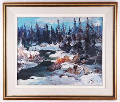 BASQUE (Léonard Parent, dit) (1927-2016)
Rivière...