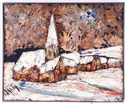 D'ANTY, Henry Maurice (1910-1998)
Vue d'église...