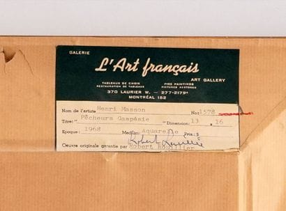MASSON, Henri Léopold (1907-1996)
