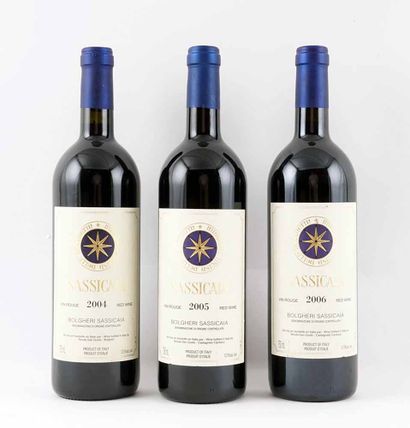 Sassicaia 2004, 2005 2006 - 3 bouteilles