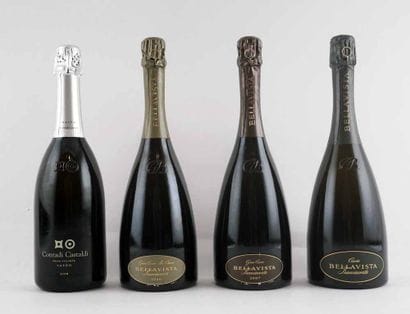 Sélection de Vins de Franciacorta - 4 bo...
