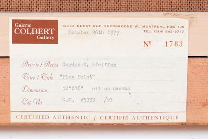 PFEIFFER, Gordon Edward (1899-1983)
