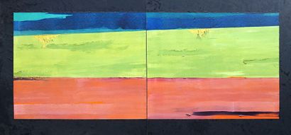 SAVAGE, Michel (1953-)
Untitled - Diptych
Oil...