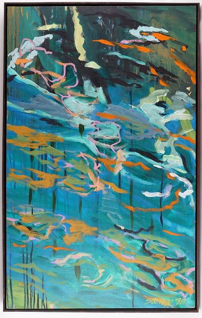 SAVAGE, Michel (1953-)
Untitled - Green composition
Oil...