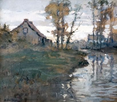 DES CLAYES, Berthe (1877-1968)
Countryside
Gouache...