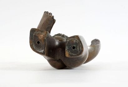 CANADIAN SCHOOL (20TH C.)
Figure with raised...