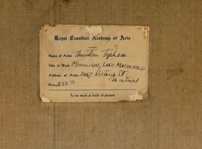 TOPHAM, William Thurston (1888-1966)
