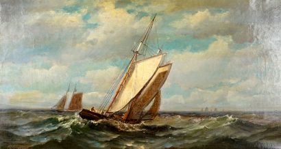 WEBER, Emil (1872-1945)
Sans titre - Marine
Huile...