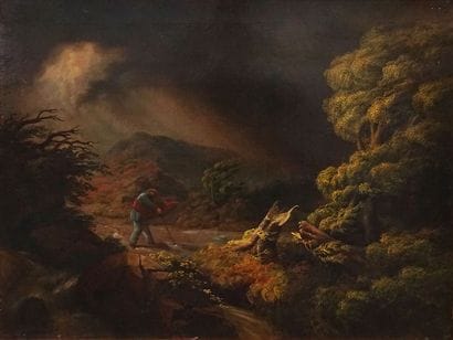 RUSSELL, John (1819-1893)
Untitled - Landscape
Oil...