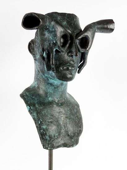DE DIOS, Juan (active 21st c.)
Hand mask
Bronze...