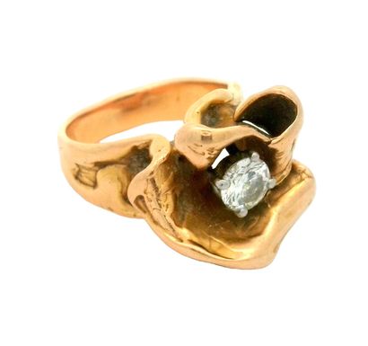 DELRUE, Georges (1920-2010)
Bague sculptée...