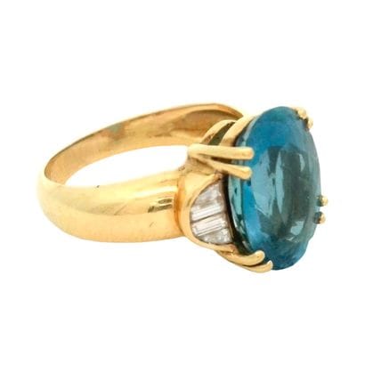 OR 18K, AIGUE-MARINE / 18K GOLD, AQUAMARINE
Bague...