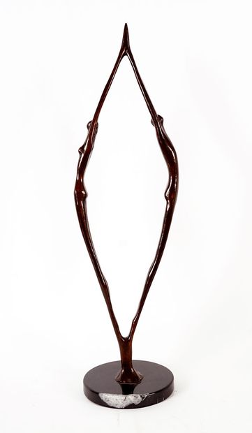 BUENO, Alicia (1956-)
Untitled - Arched nudes
Bronze...