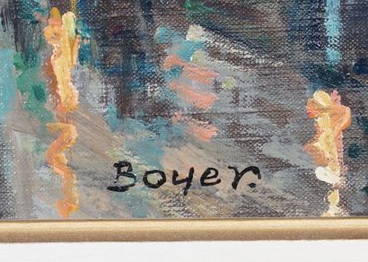 BOYER, Emile (1877-1948)
Boulevard in Paris
Oil...