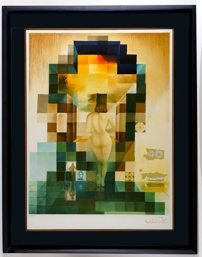 DALI, Salvador (1904-1989)
Lincoln in Dalivision
Lithograph
Stamped...