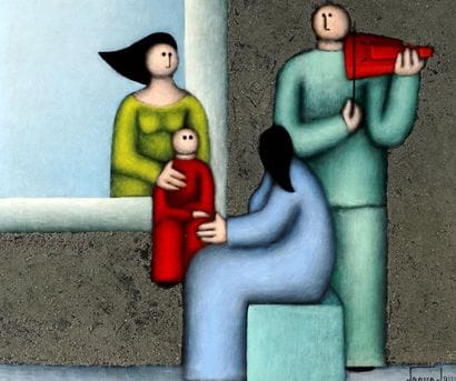 LEUUS, Jésus Mariano (1948-)
Untitled - Family
Mix...