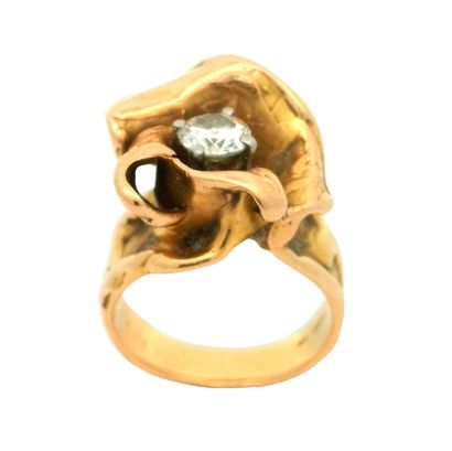 DELRUE, Georges (1920-2010)
Bague sculptée...