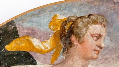 ÉCOLE ROMAINE XVIe
Reclining youg lady, c...