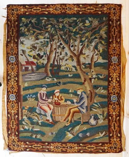 EUROPEAN TAPESTRY 1900s

European needlepoint...