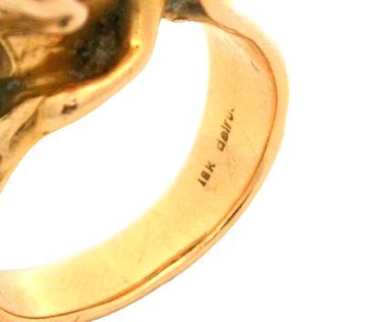 DELRUE, Georges (1920-2010)
Bague sculptée...