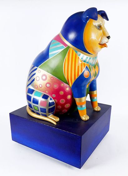 BUSTAMANTE, Sergio (1949-)
Polychrome dog
Papier-maché...