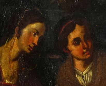 NAPOLITAN SCHOOL 18th C.
Hand washing
Oil...