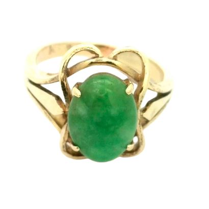 OR 14K, JADÉITE
Ensemble en or jaune 14K...