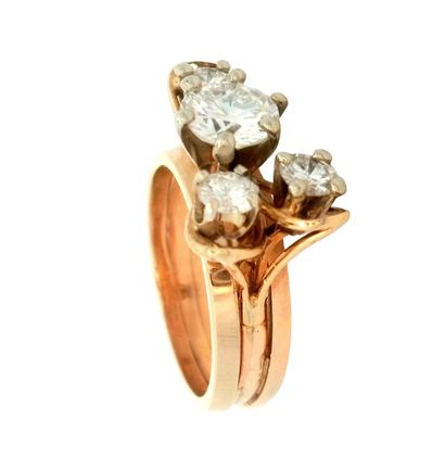 OR 14K, DIAMANTS / 14K GOLD, DIAMONDS
Bague...