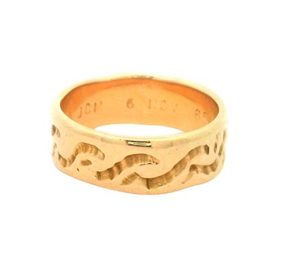 DELRUE, Georges (1920-2010)
Bague en or jaune...