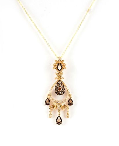 EFFY
Chaîne et pendentif en rose jaune 14K...