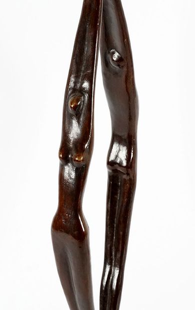 BUENO, Alicia (1956-)
Untitled - Arched nudes
Bronze...