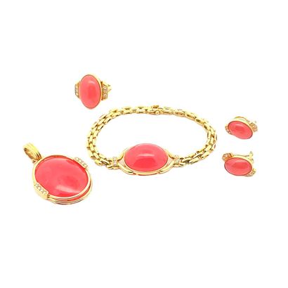 OR 18K, RHODOCHROSITE
Ensemble en or 18K...