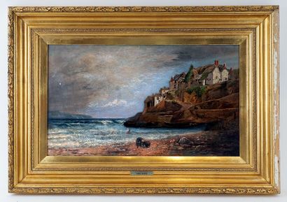 GOODWIN, Harry (active 19th c.)
On the beach
Oil...