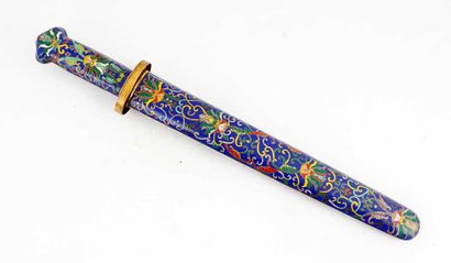 DAGGER

Old dagger, handle and case in polychrome...