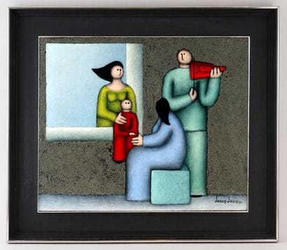 LEUUS, Jésus Mariano (1948-)
Untitled - Family
Mix...