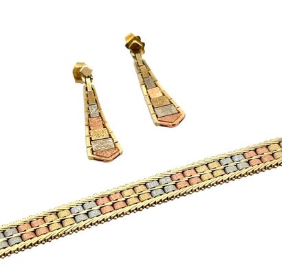 OR 14K / 14K GOLD
Bracelet et boucles d'oreilles...