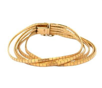 OR 18K / 18K GOLD
Bracelet à cinq (5) rangs...