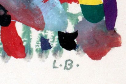 BELLEFLEUR, Léon (1910-2007)
Sans titre
Gouache
Signée...