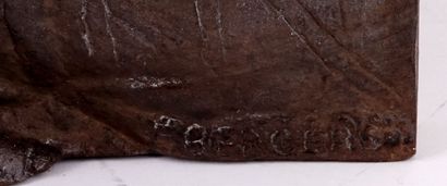 BERGERON, E. (active 20th c.)
Pipe smoker
Bronze...