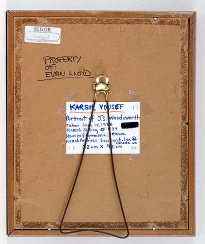 KARSH, Yousuf (1908-2002)
Portrait de James...