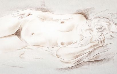 MUHLSTOCK, Louis (1904-2001)
Nu allongé
Pastel
Signé...