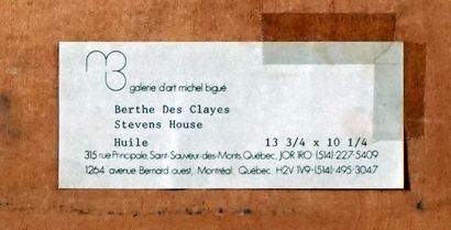 DES CLAYES, Berthe (1877-1968)
