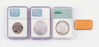SILVER
Lot of silver coins including:
- $0.50...