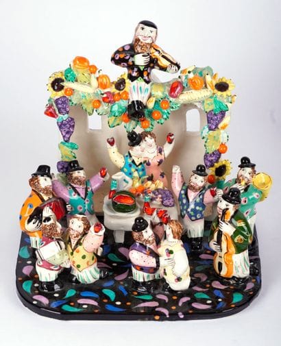 JUDAICA
Sculpture en céramique d'une fête...