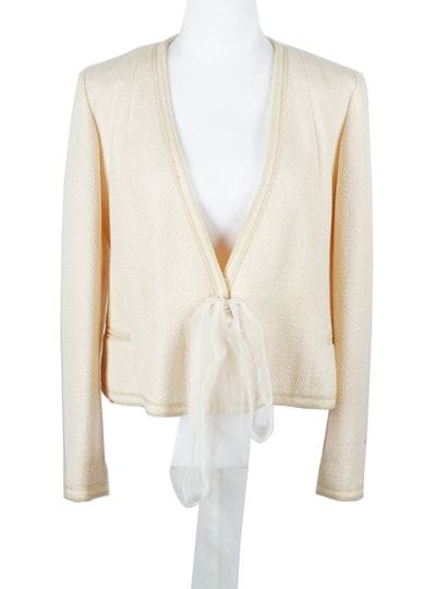 CHANEL
Veste Chanel couleur beige, 82% coton,...