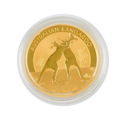 1 OZ, AUSTRALIAN KANGAROO 2010
100 dollars,...